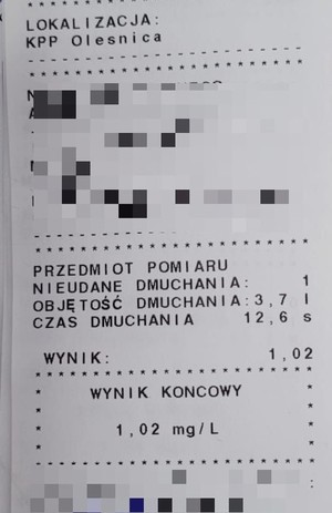 Nietrzeźwy spowodował zdarzenie drogowe nie mając uprawnienia do kierowania!