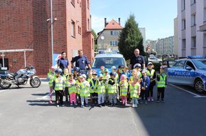 Przedszkolaki z wizytą na Komendzie Powiatowej Policji w Oleśnicy