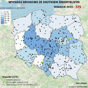 ZAKOŃCZYŁA SIĘ 4 EDYCJA POLICYJNEJ MAPY WYPADKÓW DROGOWYCH ZE SKUTKIEM ŚMIERTELNYM