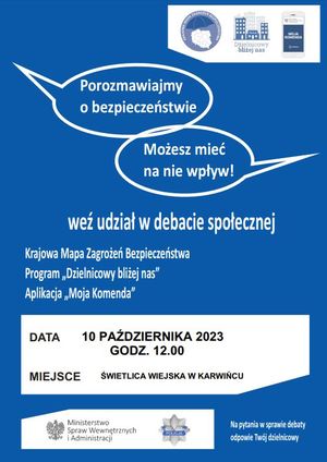 ZAPRASZAMY DO UDZIAŁU W DEBACIE SPOŁECZNIEJ