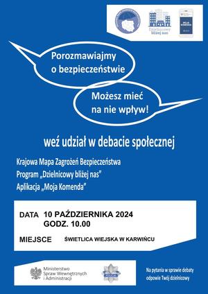 Zapraszamy na debatę w Karwińcu