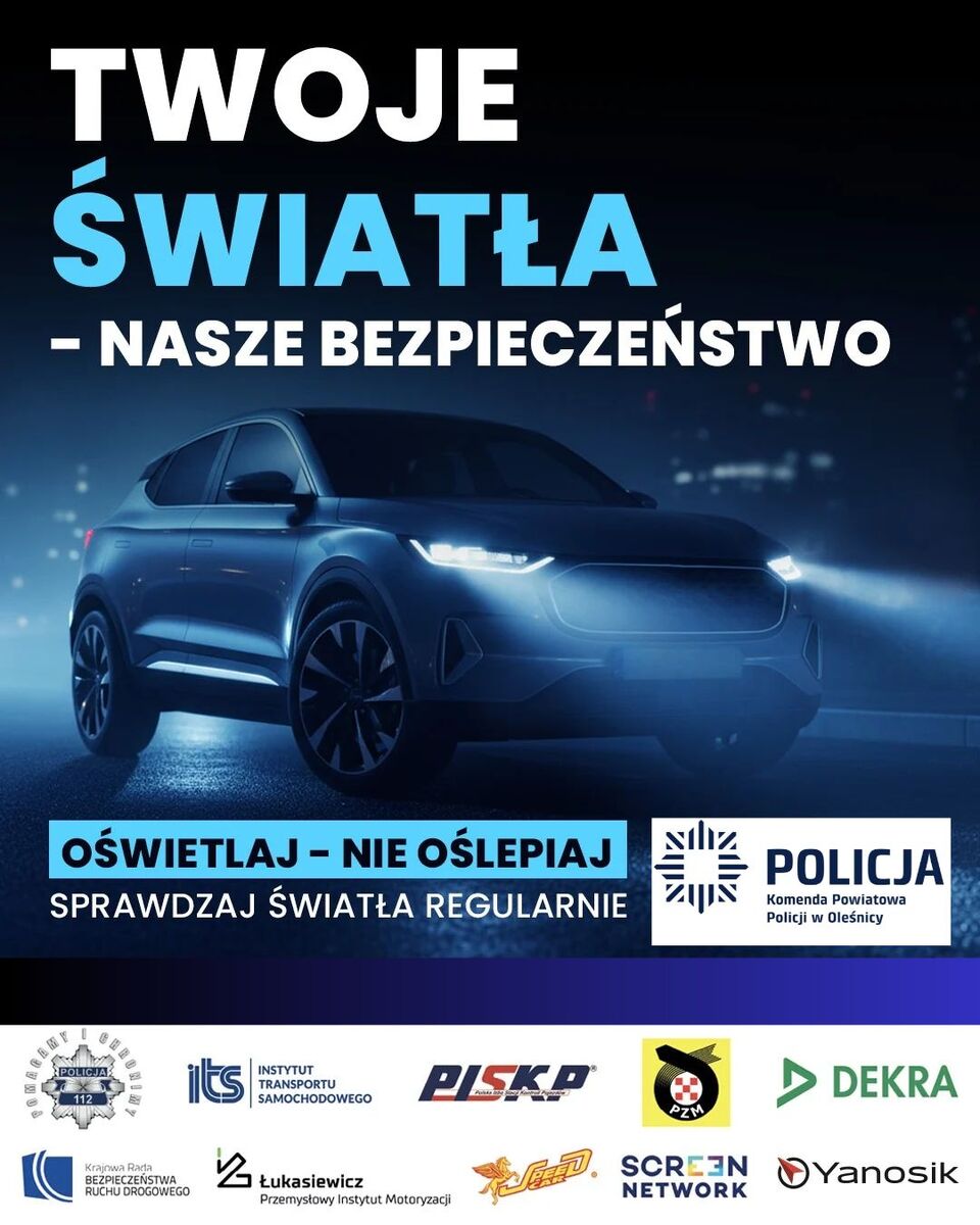Bezpłatne sprawdzanie oświetlenia pojazdów w Oleśnicy